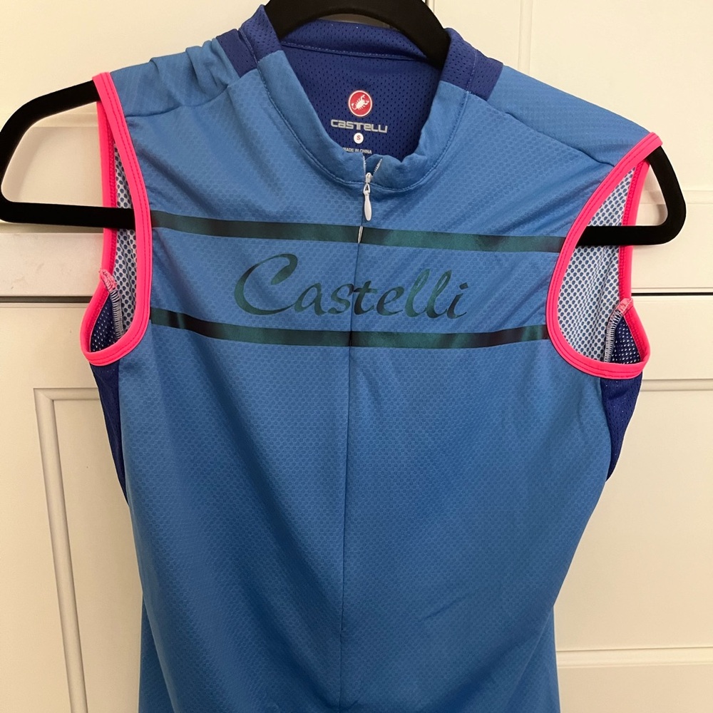 Castelli quarter zip biking jersey